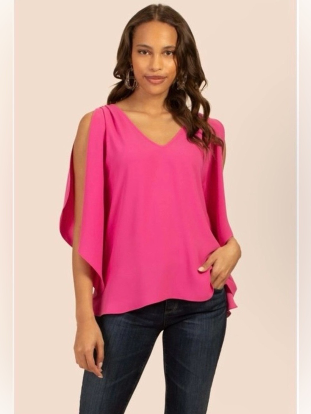 Trina Turk Haipo Top in gorgeous Pink, NWT. MSRP $198